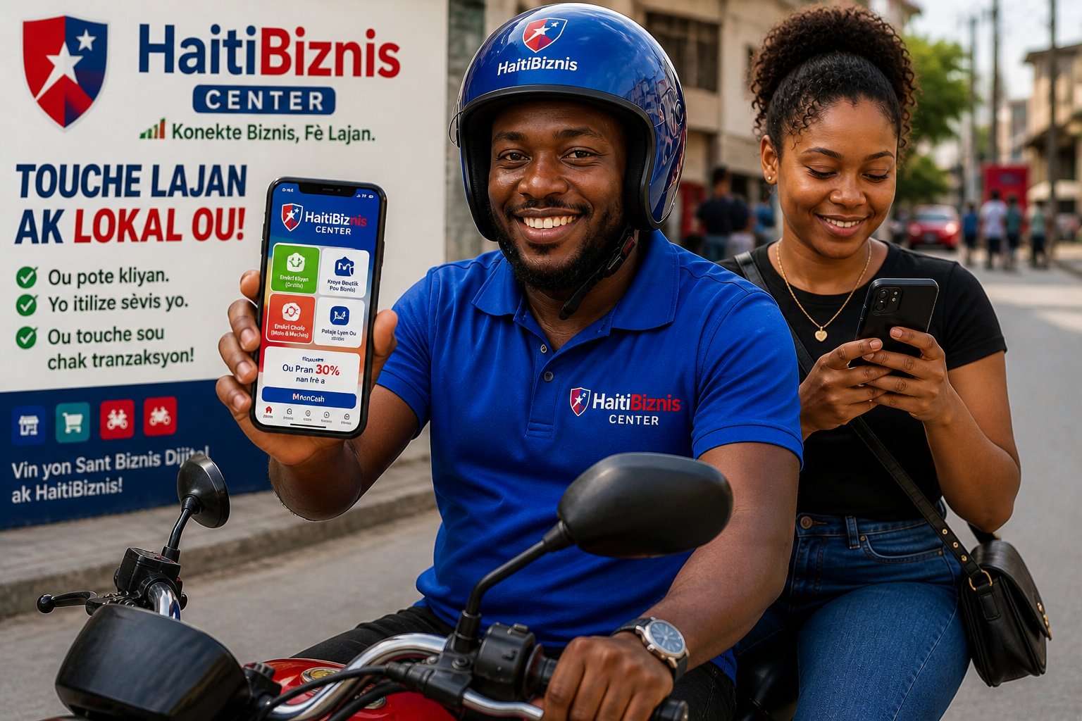 MyPlopPlop delivery driver and customer